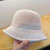 Thin Fisherman's Hats Knitted Sun Hat Fashion Women Bucket Hat  Outdoor Beach Vacation Wear