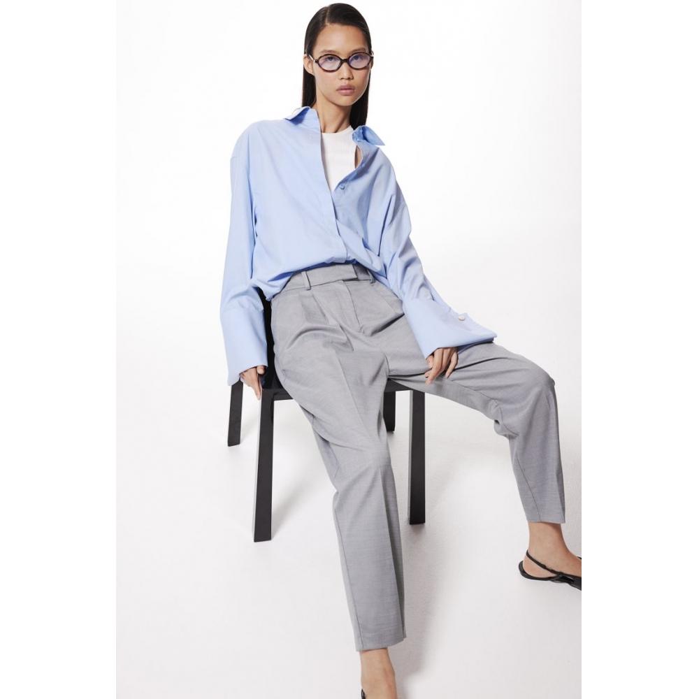 

H M 9 part pants grey melange