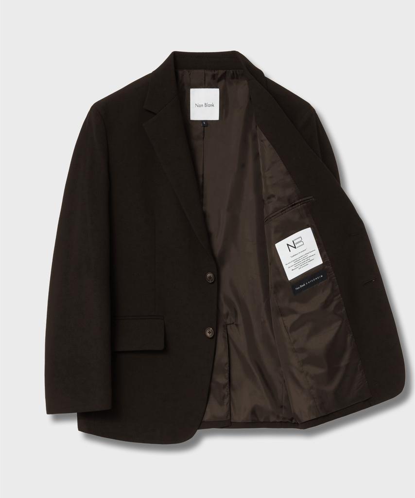 Nonblank [Hyun Kim] Semi-Overfit Blazer_Dark Brown