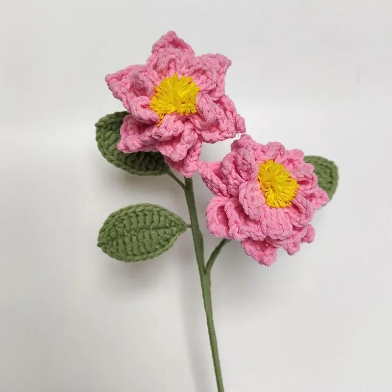 

Вязаный вручную фруктовый цветок, букет из искусственных фруктов, лимон, черника, искусственный цветок ручной работы для спальни, гостиной, украшения для вечеринки, подарки