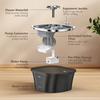 2.5L Stainless Steel Pet Water Fountain with LED Light & Flower Spout