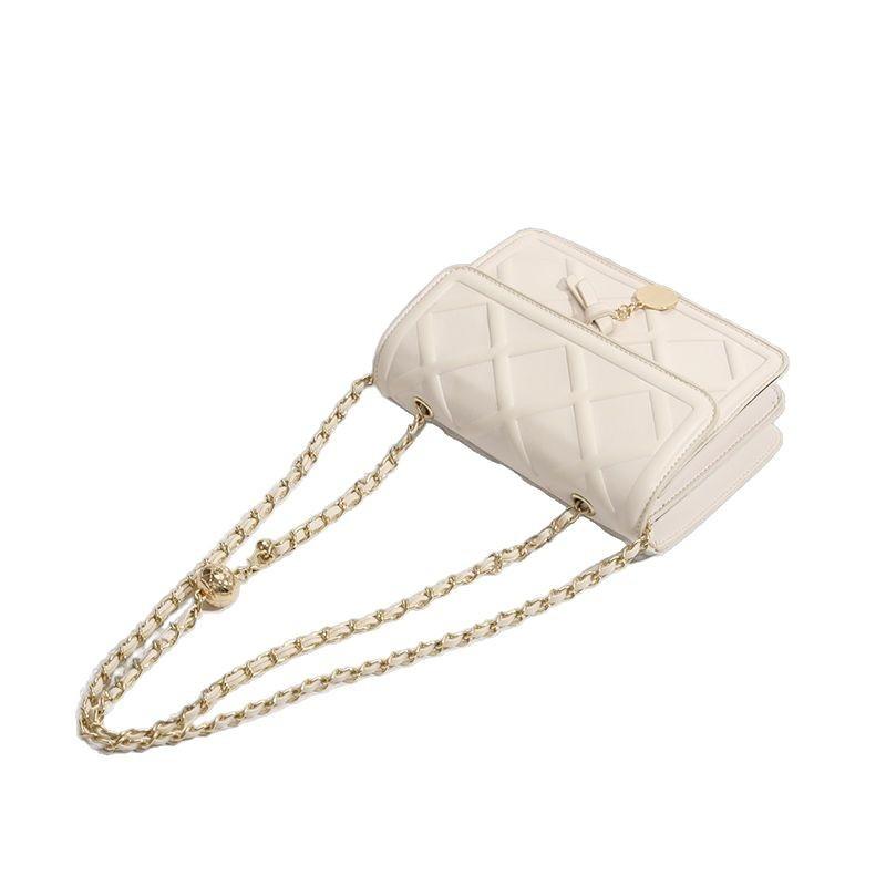 Niche Design Texture Diamond Embossed Chain Small Square Bag Summer Versatile One-shoulder Crossbody Bag