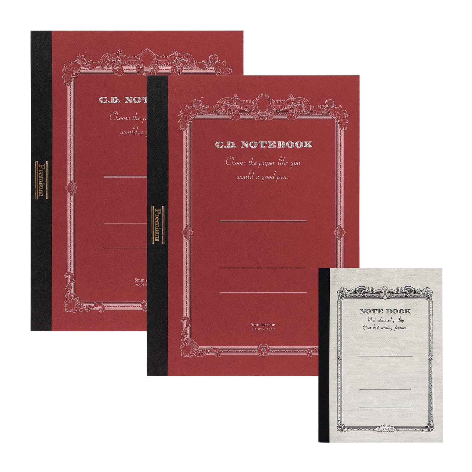 

Apica Premium CD Horizontal Includes 2 Plus CDS04T Notebook, Ruled, B5, CDS120Y, Books, CDA6, синий