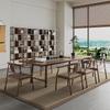 Zen Black Walnut Tea Table: Versatile Solid Wood Desk for Tea Making, Dining, and More