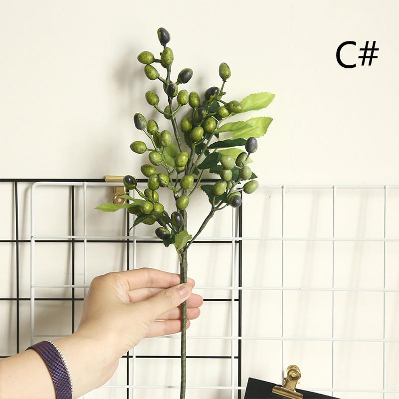 Zeytin Dalı Yapay Çiçekler Ev Ev Festival Dekorasyonu Flores Zeytin Meyveleri Sahte Bitkiler