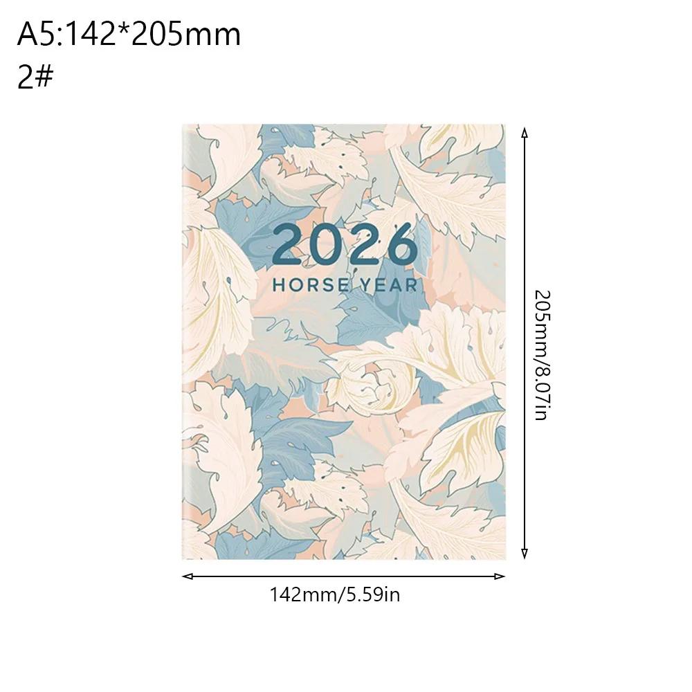 A4 A5 2026 Schedules Notebook 24 Sheets Learning Plan Planner Notebook Life Check-in Work Efficiency 2026 Calendar Planner