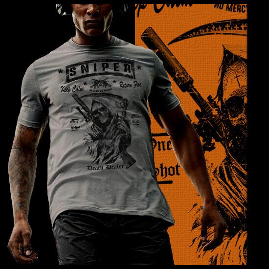 Снайпер Боевой Меткий Стрелок Военный Стрелок Эксперт Стрелок Штурмовая Футболка Унисекс XL