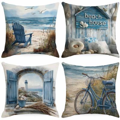 Explosive Coast Beach Pillow Case Summer Home Sofa Cushion Pillow Case