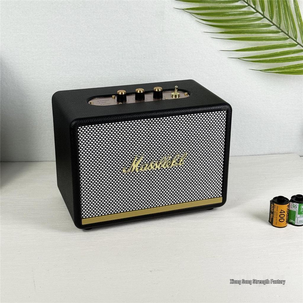 Marshall Speaker Model Audio Figurine: Wood and Leather Prop (Non-functional)