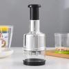 Manual Press Garlic Chopper Stainless Steel Onion Cutter Portable Mini Food Mincer For Home Kitchen Daily Cooking Meal Prep