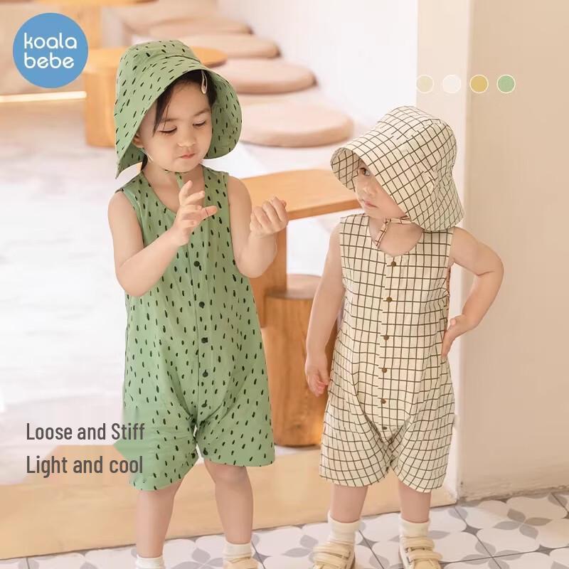 Unisex Baby Summer Sleeveless Romper