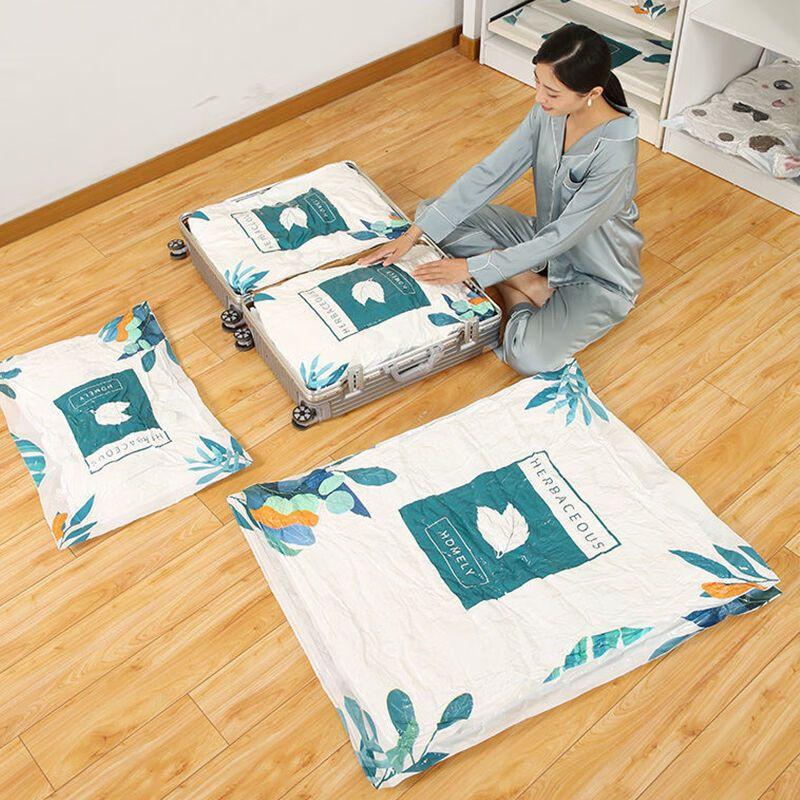 Vacuum Storage Bags, Compression Bags, Transparent Quilt and Clothing Moisture-Proof Thickened Organizing Bags Q4 Extra Large + 5 Large Sizes Default