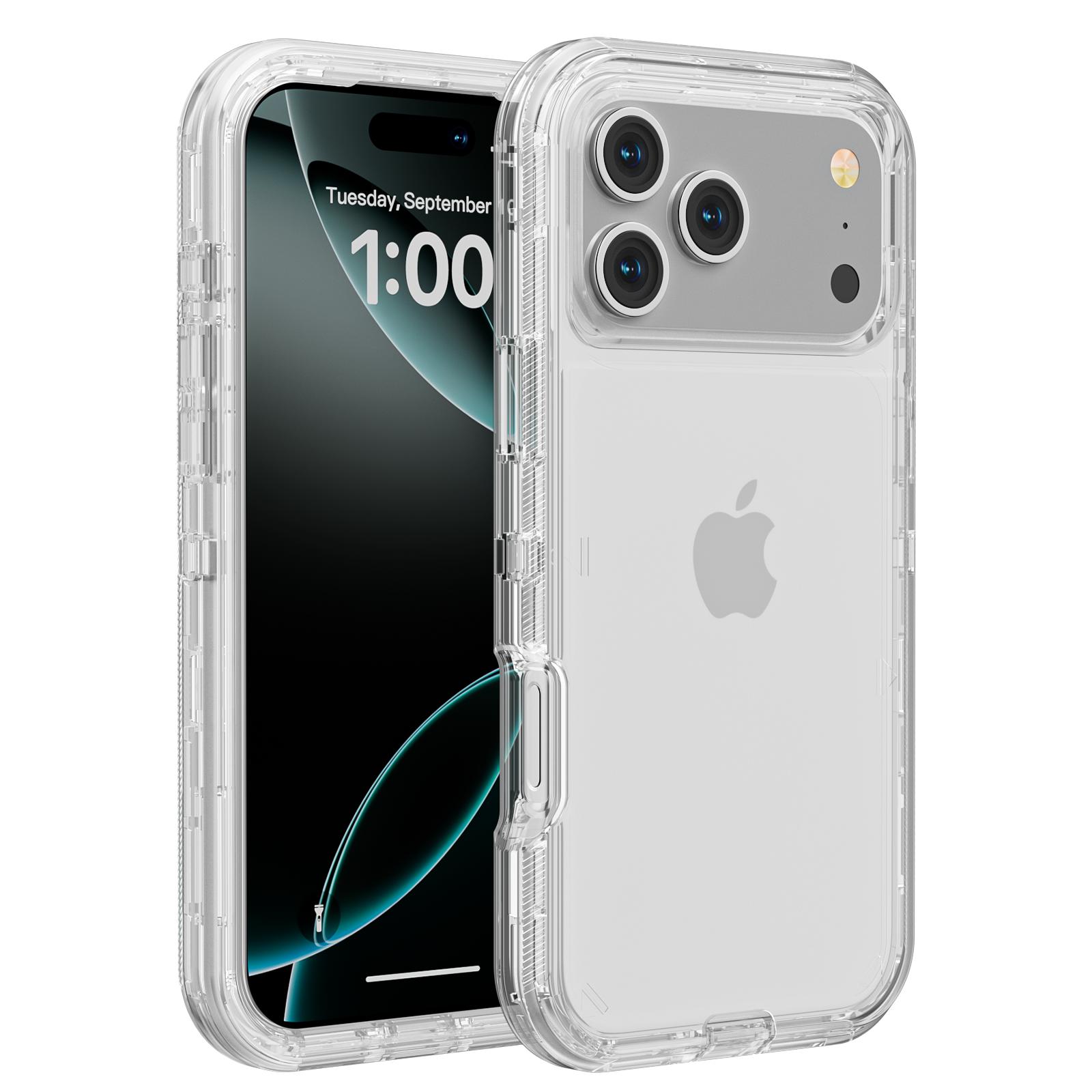 

Transparent Case For iPhone 17 Pro Max 17 Air 17 Pro Full 3 in 1 Shockproof Heavy Duty Anti-Scratch Rugged Clear Cover Funda iPhone17
