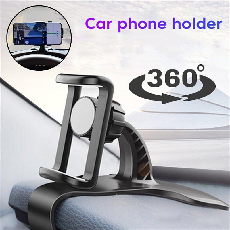 Universal Car Phone Holder Stand Dashboard Clip Mount GPS Bracket Mobile Phone Support In Car For iPhone Xiaomi Samsung Huawei