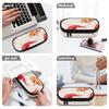 Pencil Pouch Secure Zipper Spacious Storage 300D Polyester with Pen Slot Board Mesh Pocket and Large Storage Section for Students