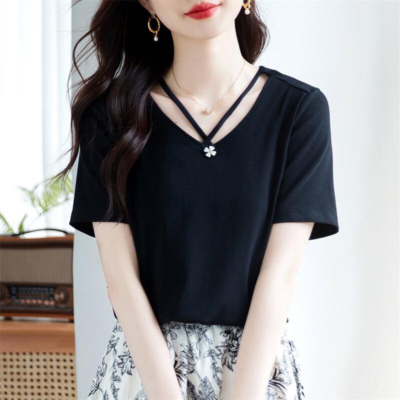 Women s Solid Short Sleeve T-Shirt M