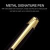Retractable Twist Metal Ballpoint Pen Black Ink Medium Point 1.0mm  Writing Metal Ball Point Pen