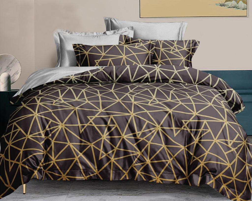 Warm Flannel Bedding 200x220 + Pillowcases Polish 3 Pieces Lines Stripes