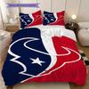 Set Copripiumino Trapuntato con Fantasia Houston Texans Federa Decorazione per la Casa Regalo di Compleanno (1 * copripiumino + 2 * federa, senza nucleo)