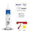 Solid Folk Glass Glue: Fast-Drying Waterproof Silicone Sealant - Weatherproof, Mildew-Proof, Transparent & White Porcelain Glue