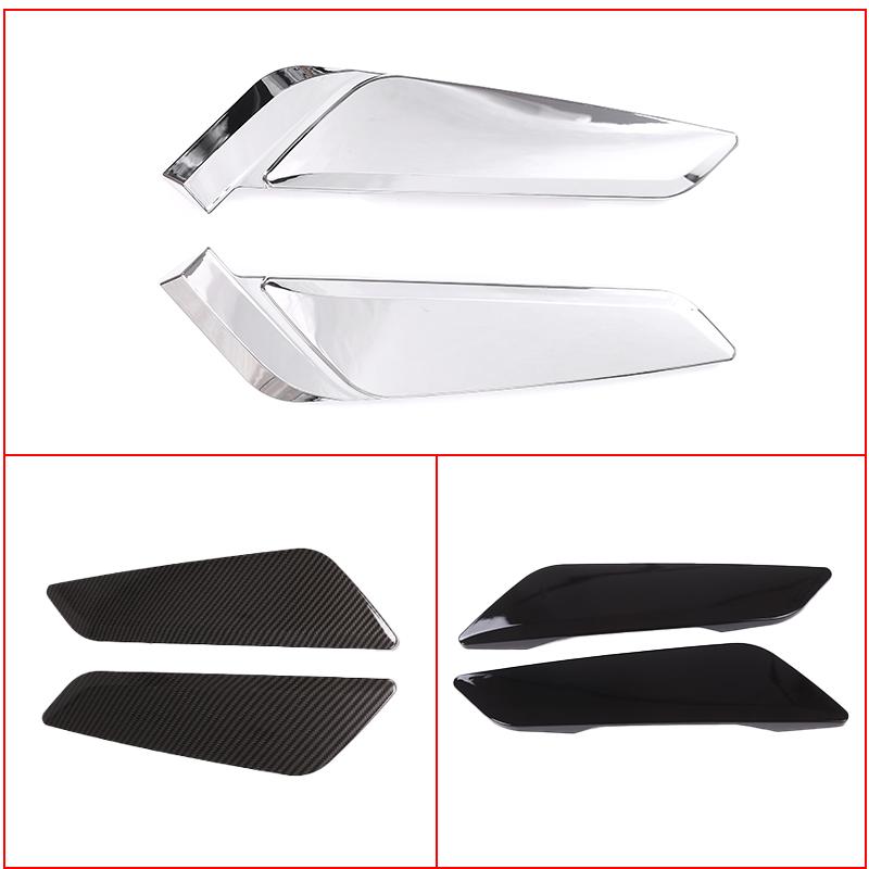 2Pc For BMW 5 Series G30 2018- Car Styling Piano Black Fender Side Air Vent Outlet Cover Trim Decorative Sticker