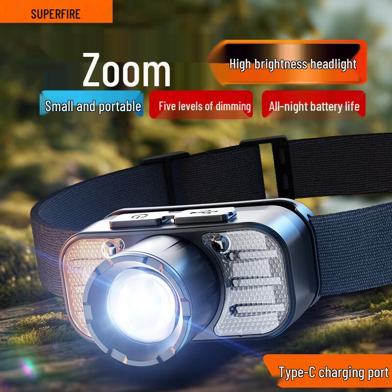 SupFire Akumulatorowa latarka czołowa LED