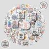 50/100 Pcs Cute English Phrase Cartoon Doodle Stickers DIY Game for Stationery Box Notebook Fridge Storage Box Vinyl Decals