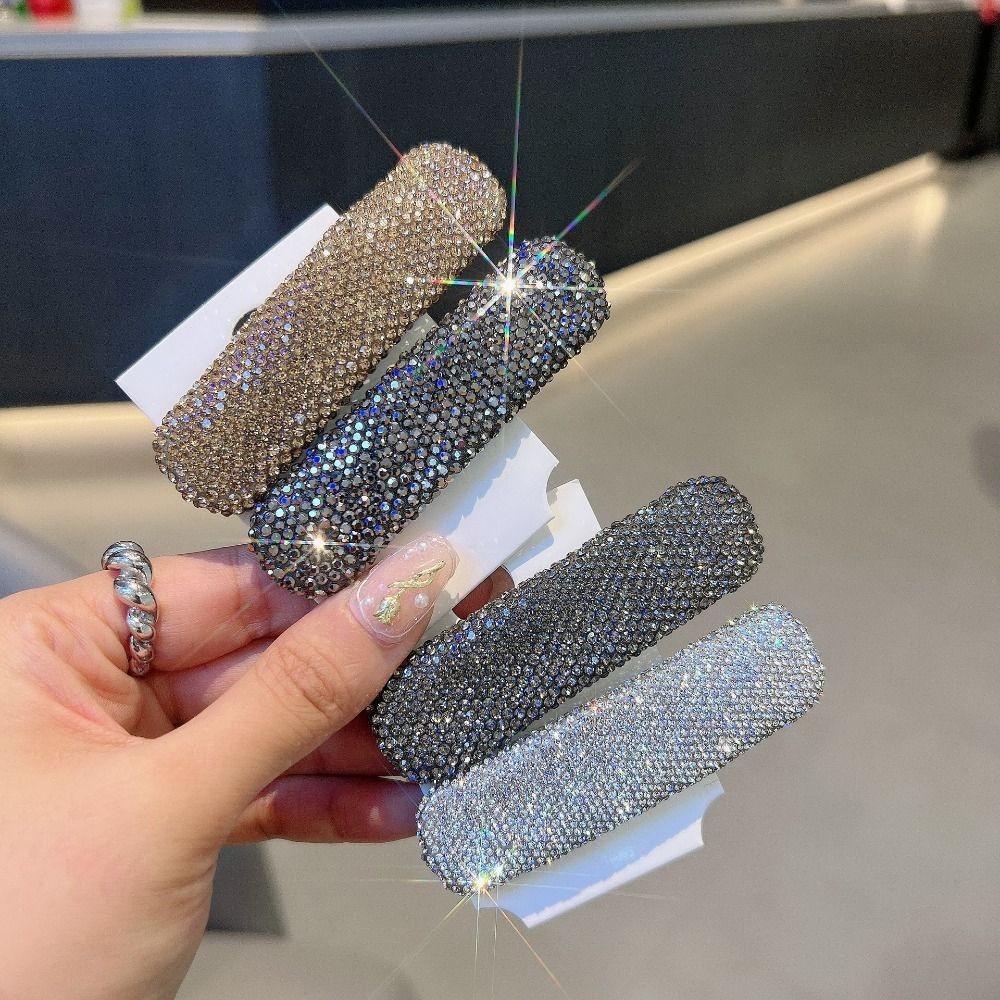 

Blingbling Rhinestone Hair Clip Diamond Side Clip Fashion Girl Hairpin Girls A