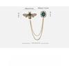 Bee Tassel brooch women's exquisite suit sweater brooch pin niche luxury temperament corsage