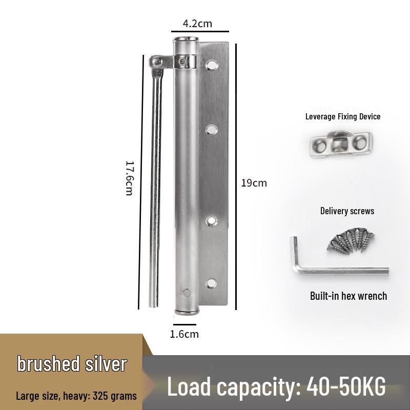 Adjustable Silent Stainless Steel Automatic Door Closer Spring for Lightweight Wooden Doors