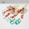 Acrylic Ear Jewelry Set Beautiful Dopamine Dangle Earrings Statement Earrings Acrylic Material for Fashionable Women