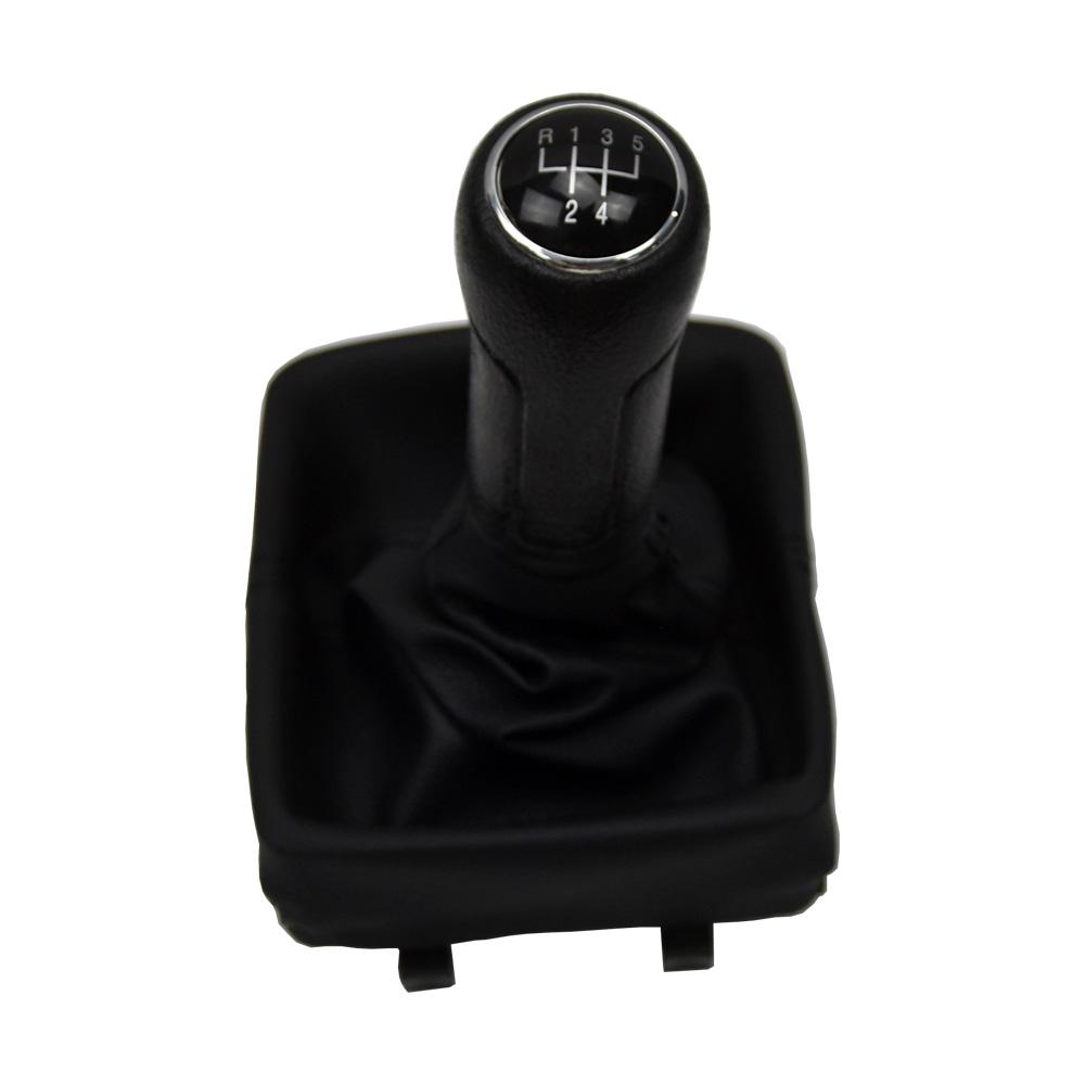 5 Speed Car Gear Shift Knob With Gaitor Boot Cover For VW Polo 9N 9N2 2002-2009 GAITOR SHIFT BOOT GAITER /FRAME/ CHROME