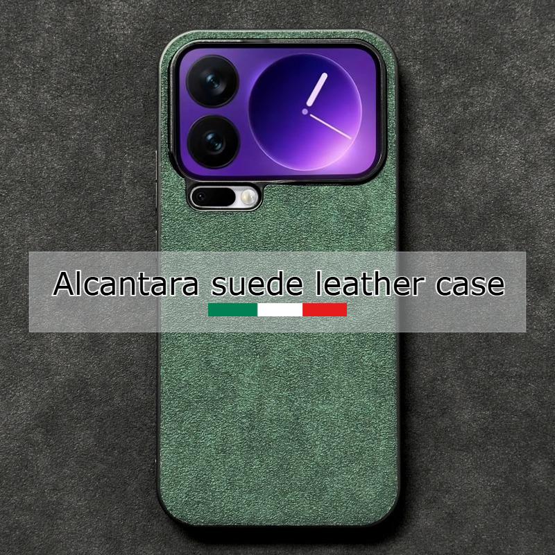 Premium Alcantara Mobile Phone Case for Xiaomi 17 Pro Max Mi 17Pro TPU+PC Back All-inclusive Suede Leather Slim Cover
