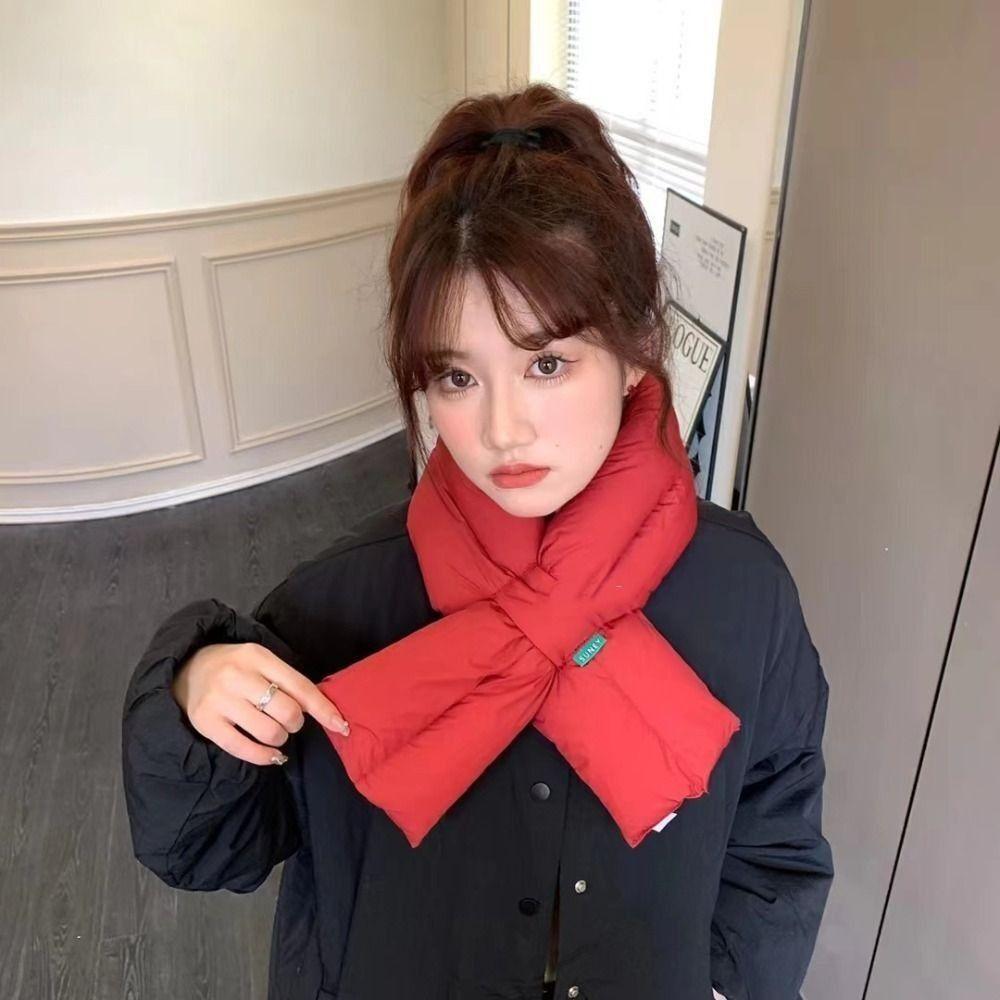 Anti Cold Scarf PP cotton Down Neck Scarf NEW Down Cotton Scarf Winter