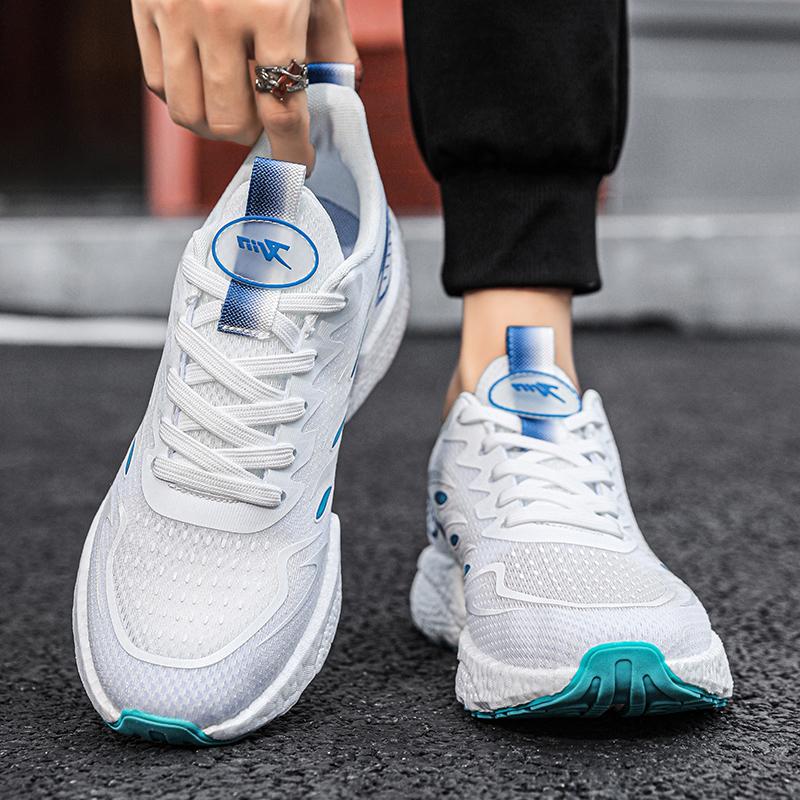 Student Sneakers Men's Non-slip Lightweight Breathable Running Shoes Women's Popcorn Soft-sole Cushioned Jogging Shoes
