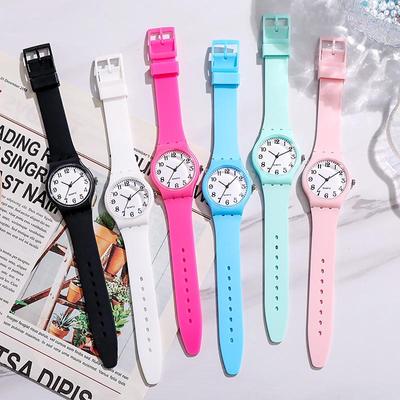 Silicone Quartz Fashion Watch for Students and Women