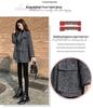 2025 Autumn/Winter Plaid Petite Woolen Coat - Mid-Length, Loose Fit for Women