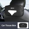 Car Sticker 2025 Hot Car Seatback Tissue Box Armrest Paper Napkin Storage Bag Accessories For BMW Performance X1 X3 X5 E39 E46 E