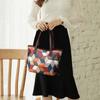2pcs Geometric Pattern Tote Bag Set, Fashion Shoulder Bag, Women's Large Handbag With Clutch Coin Purse