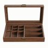 Jewelry Organizer Box with Transparent Lid Dust-Resistant for Dresser, Bedroom