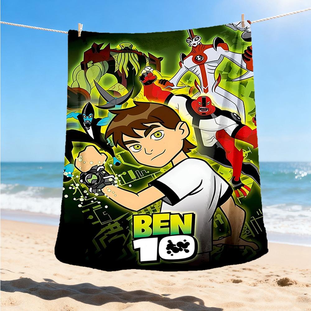 1pc Ben 10 Outdoor Flannel Throw Blanket Soft, Lightweight & Warm for Sofa, Office