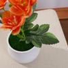 1Pcs Artificial Potted Plant Decoration 14cm Fake Plant Ornament for Home Table Bedroom Decor DIY Crafts Ornament Accessories