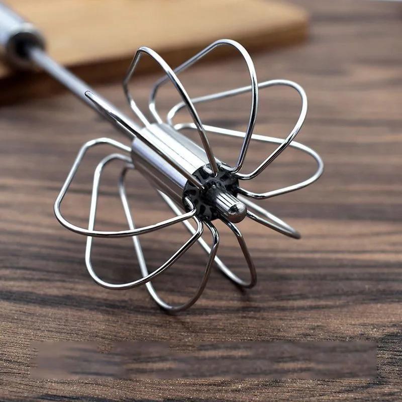 Manual Gear-Driven Egg Beater – Effort-Saving Cream & Egg Mixer for Baking, Stainless Steel Whisk Kitchen Tool