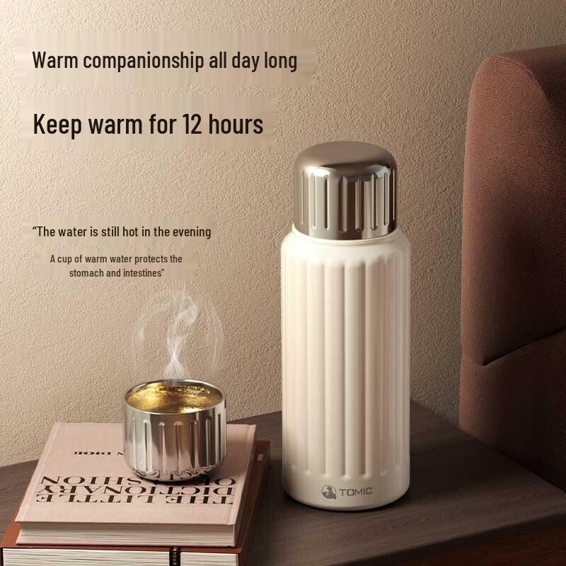 TOMIC 500ml Pure Titanium Insulated Tea Infuser Bottle