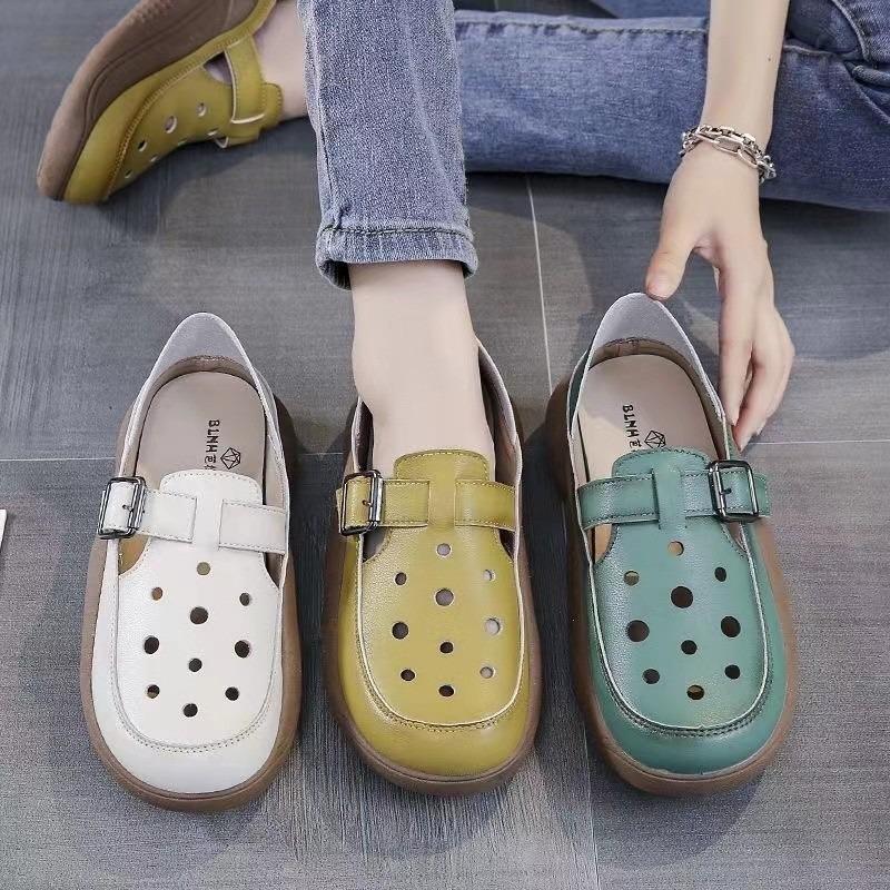 Summer Baotou Hollow Thick Bottom Sandals for Women