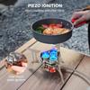 5800w Portable Gas Stove With Piezoelectric Ignition &amp; Fuel Tank Adapter Outdoor Camping Backpacking Burner Cooker
