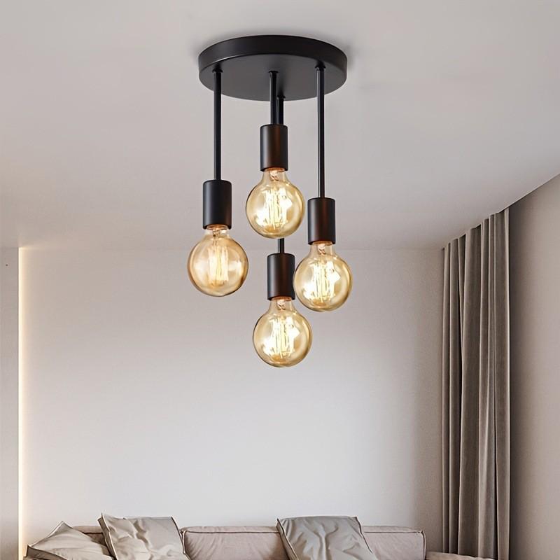 Triple-Head Pendant Ceiling Light for Bedroom, Study, Living Room & Staircase