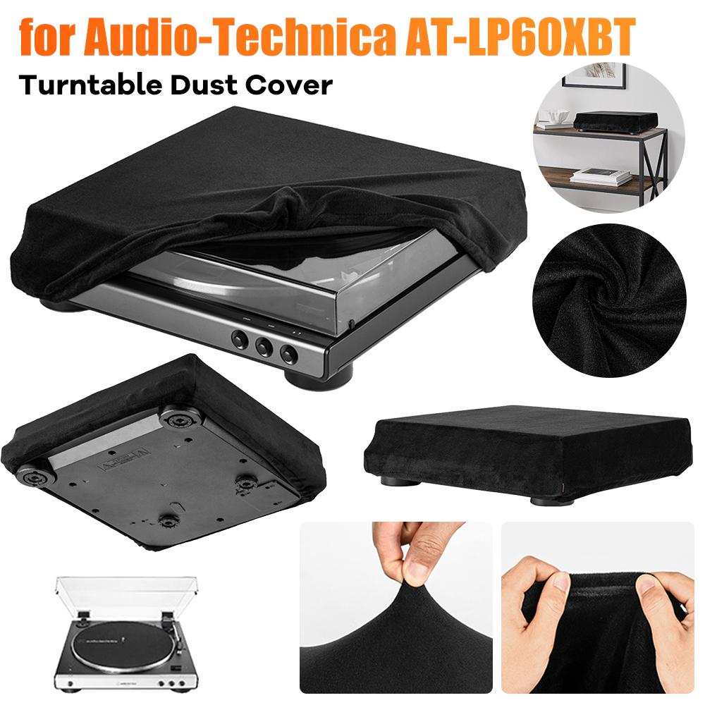 2/1PCS Turntable Dust Cover Spandex Protective Dust Case Sleeve High Elasticity Turntable Cover for Audio-Technica AT-LP60XBT