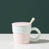 Nordic Color-Blocked Ceramic Mug