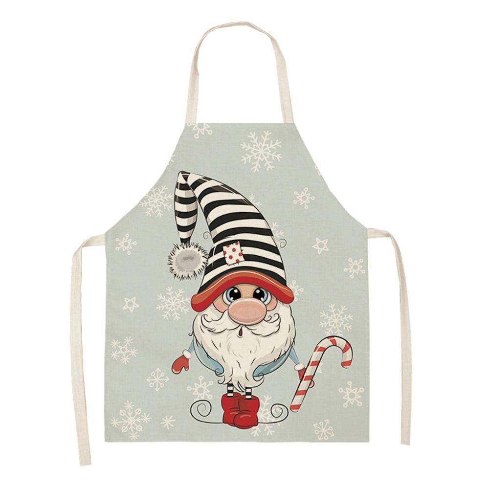 С Рождеством Христовым кухонный фартук для выпечки 66x47 см без рукавов Санта-Клаус — фото 5